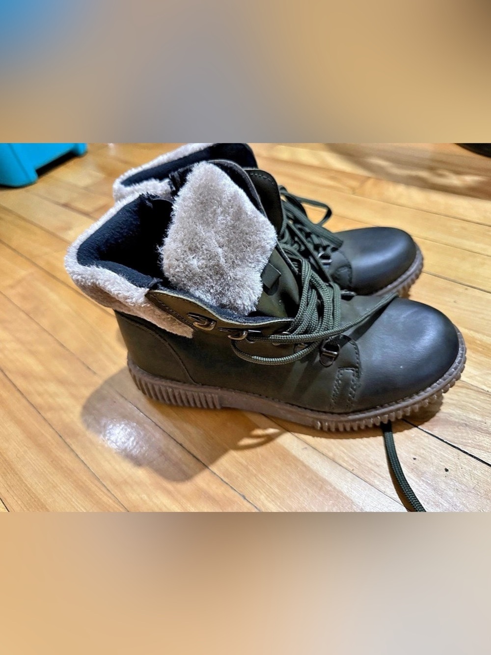 Polaris Winter Boots Faux Fur Black US 8